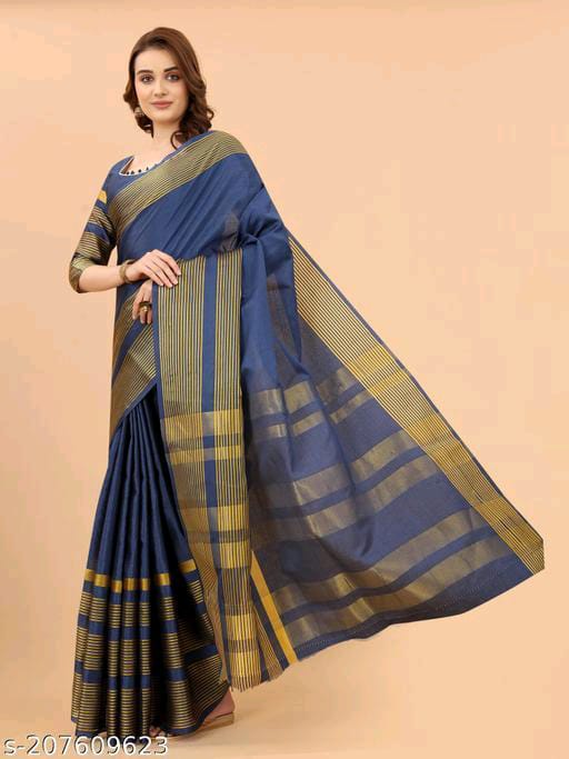 Ritika Lining Cotton Silk Daily Wear Sarees Catalog